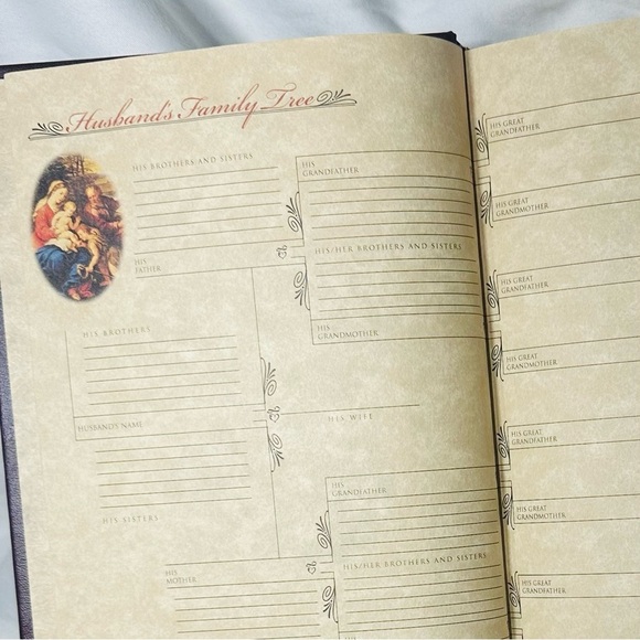 Vintage Millennium Keepsake KJV Bible Y2K New Old Stock Gold Guilded Red Leather - Picture 6 of 8